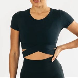 This Alphalete crisscross top